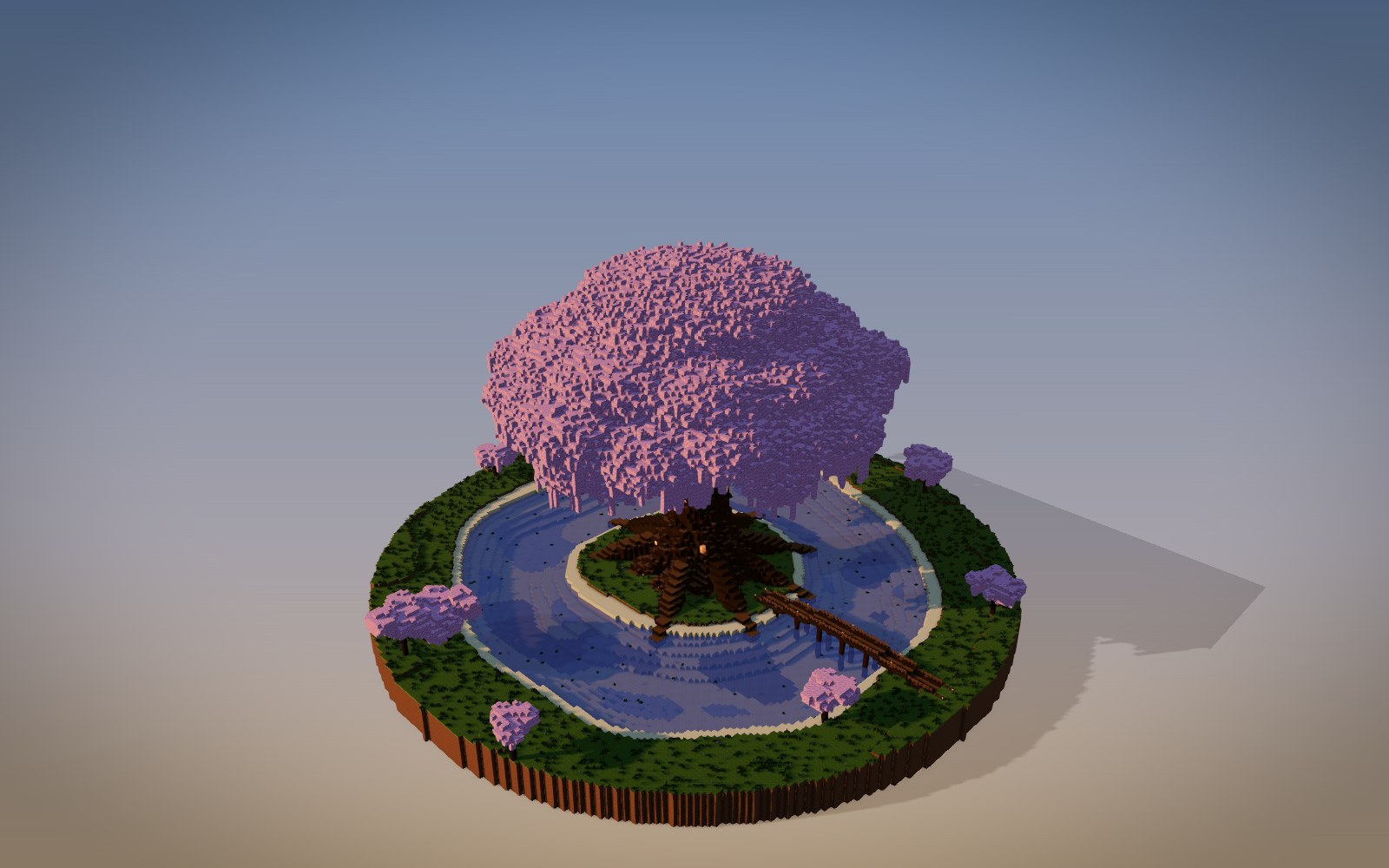 Giant Cherry Base Tree Minecraft build cover