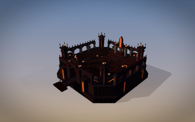 焚冕祭场 · Cinder Crown Arena Minecraft build