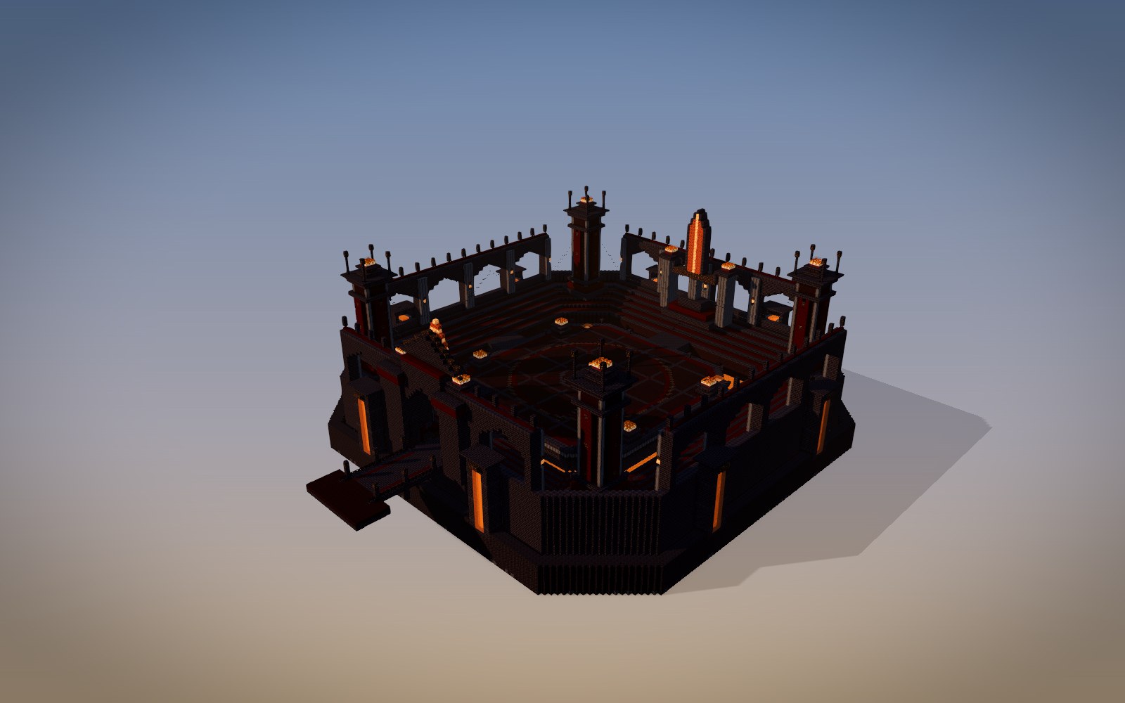 焚冕祭场 · Cinder Crown Arena Minecraft build cover