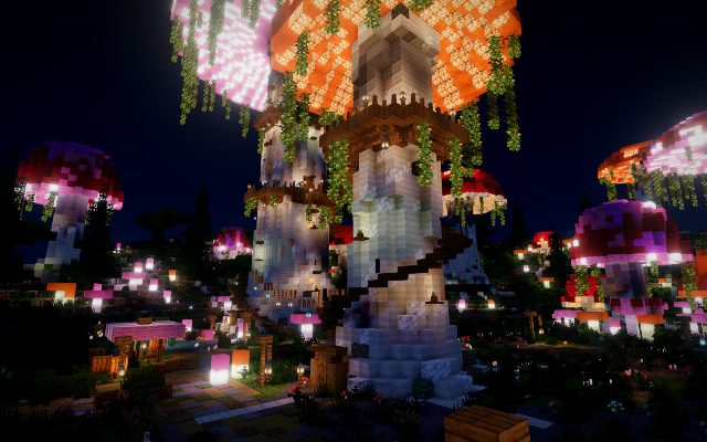 Glowshroom Hollow Minecraft build