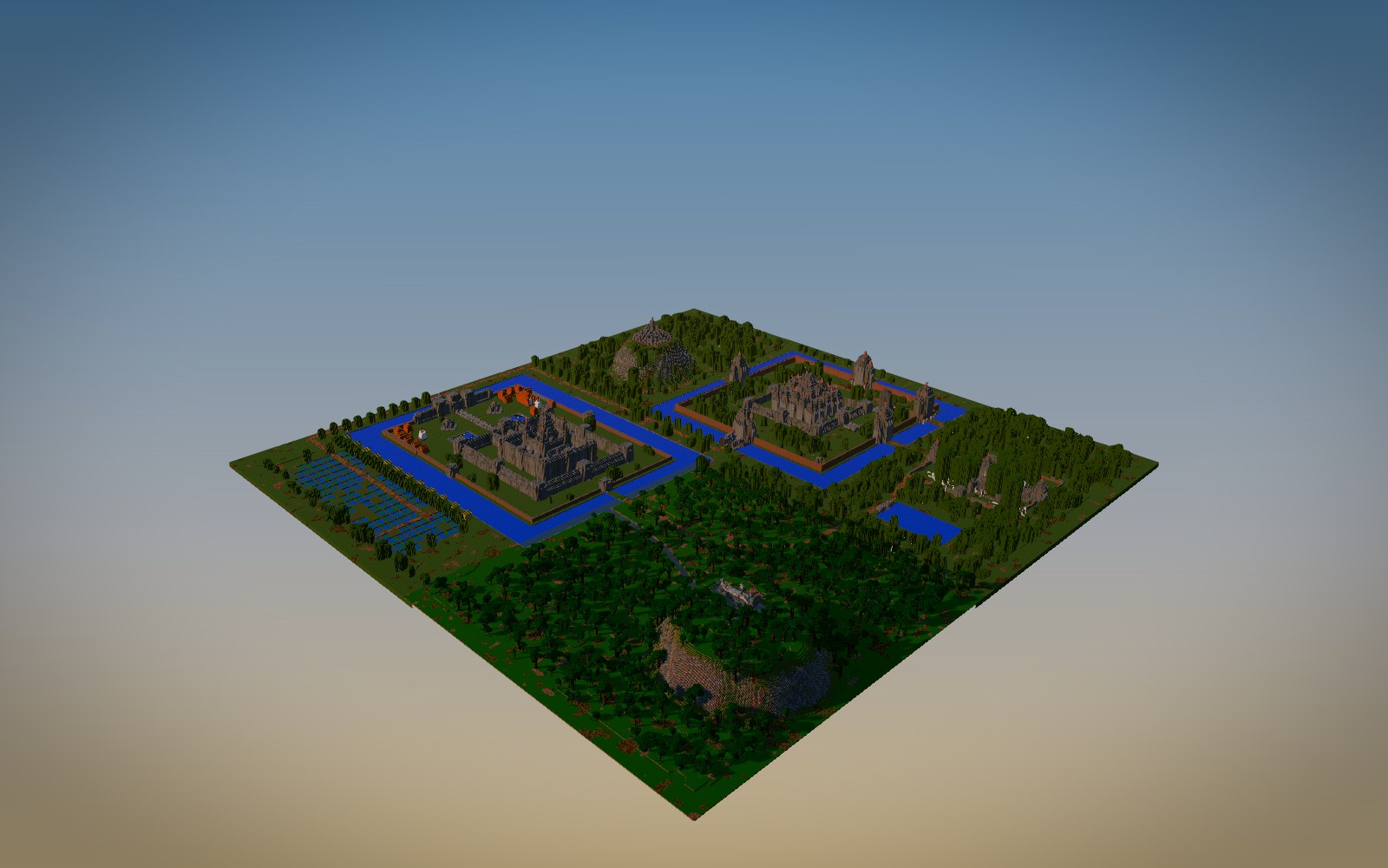 Angkor Wat: the Five Towers, the Bayon and Ta Prohm Minecraft build cover