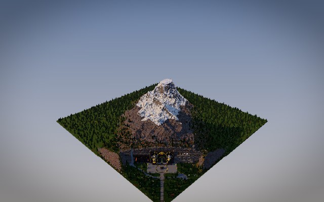 Nidavellir: the Great Gate, Sindri's Golden Hall and the Forge of Brokkr and Eit Minecraft build