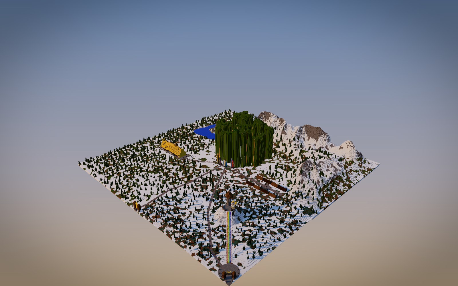 Asgard: Yggdrasil, Valhalla and the Bifrost Minecraft build cover