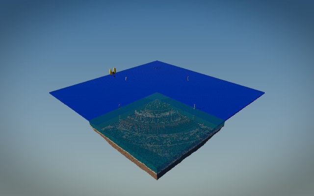 Atlantis: the Temple of Poseidon, the glass Bubble and the ten kings Minecraft build