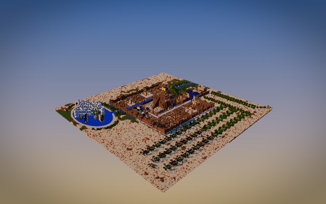 Babylon: the Ishtar Gate, Etemenanki and the Hanging Gardens Minecraft build