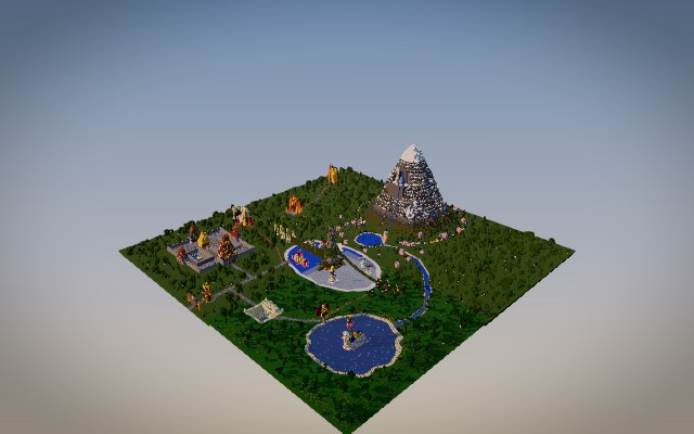 Mount Meru: Kailash, the Churning of the Ocean of Milk and the Gopuram Minecraft build