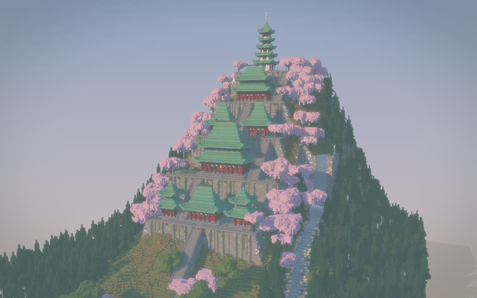 The same build rendered in the dream style